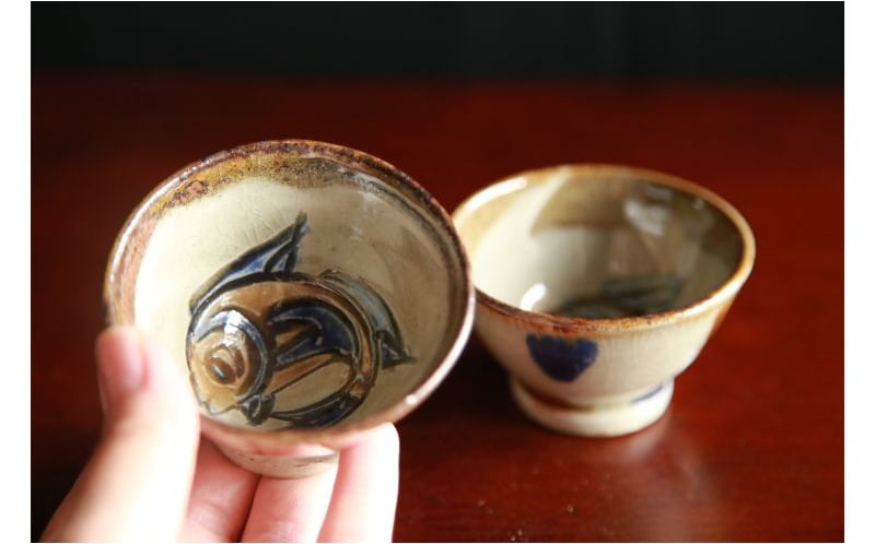 森正陶芸2個セット魚形陶器の装飾品 森正陶芸2個セット魚形陶器の装飾品