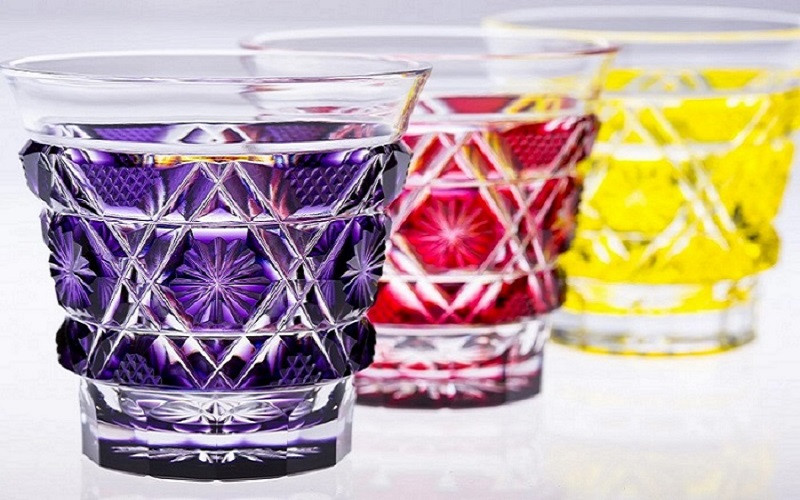 薩摩切子 グラス 美しいカット模様 一度は歴史が途絶えた【薩摩切子