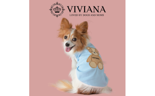 ドッグウェア「VIVIANA」ベアタンクトップ（LirhtBlue）｜犬服 犬用 犬
