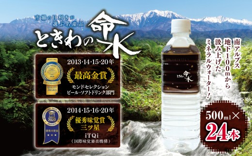 水 ミネラルウォーター ときわの命水 市場の目利きが選ぶ名産品