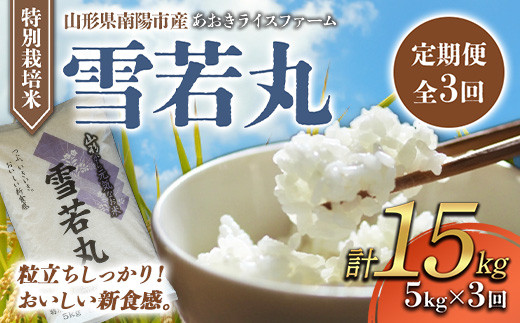 JAさがえ西村山 令和6年産 特別栽培米 雪若丸 10kg 5kg×2袋 送料無料