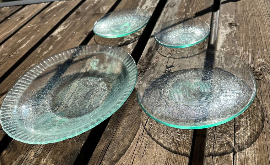 レトロ昭和ガラスのランプシェード（8面体） | レトロ 昭和レトロ