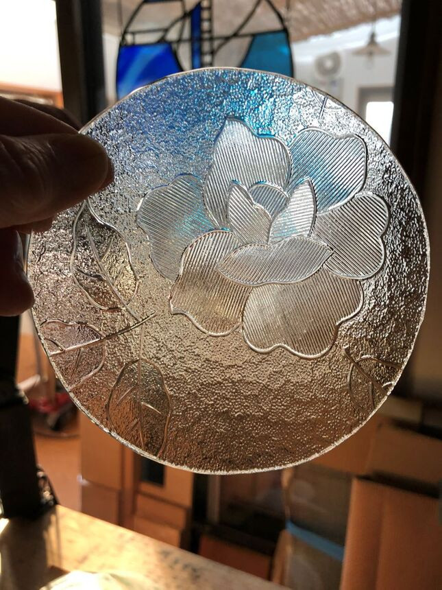 レトロ昭和ガラスのランプシェード（8面体） | レトロ 昭和レトロ