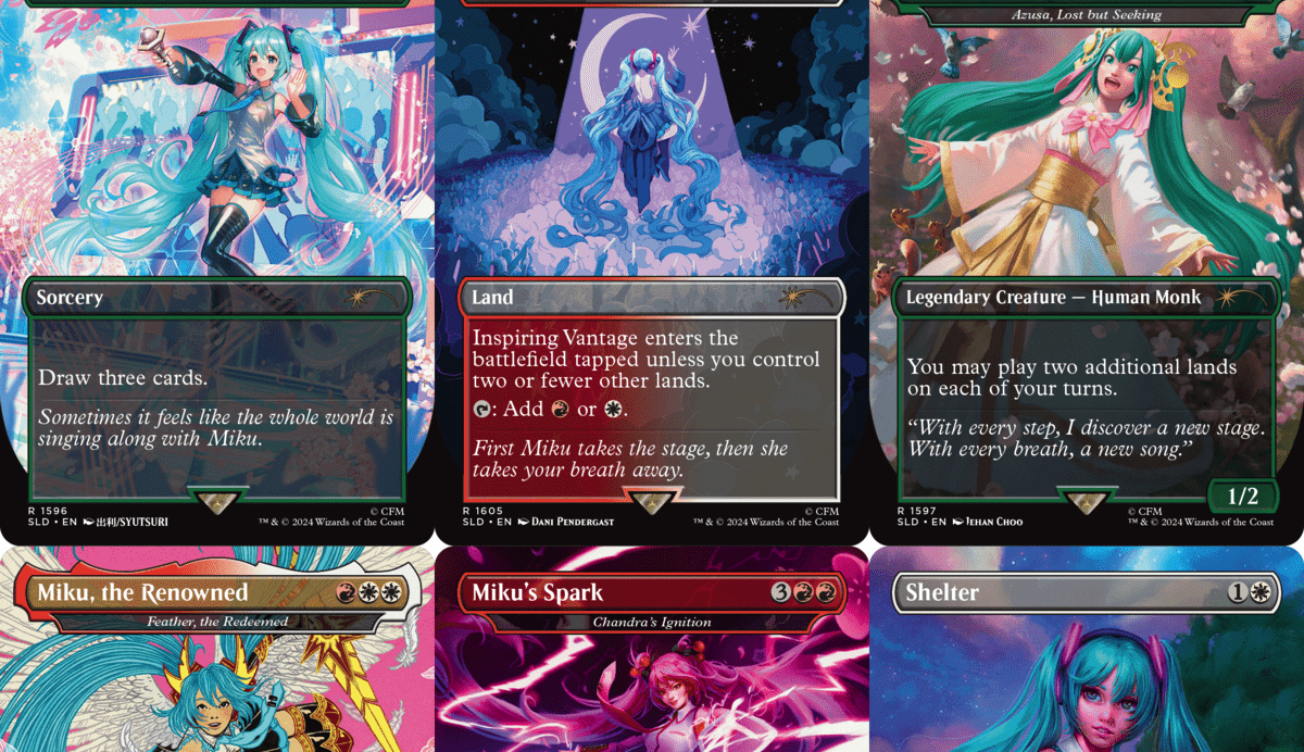 二*言様 【MTG引退品】初音ミク夏etc色々約200枚 二*言様 【MTG引退品