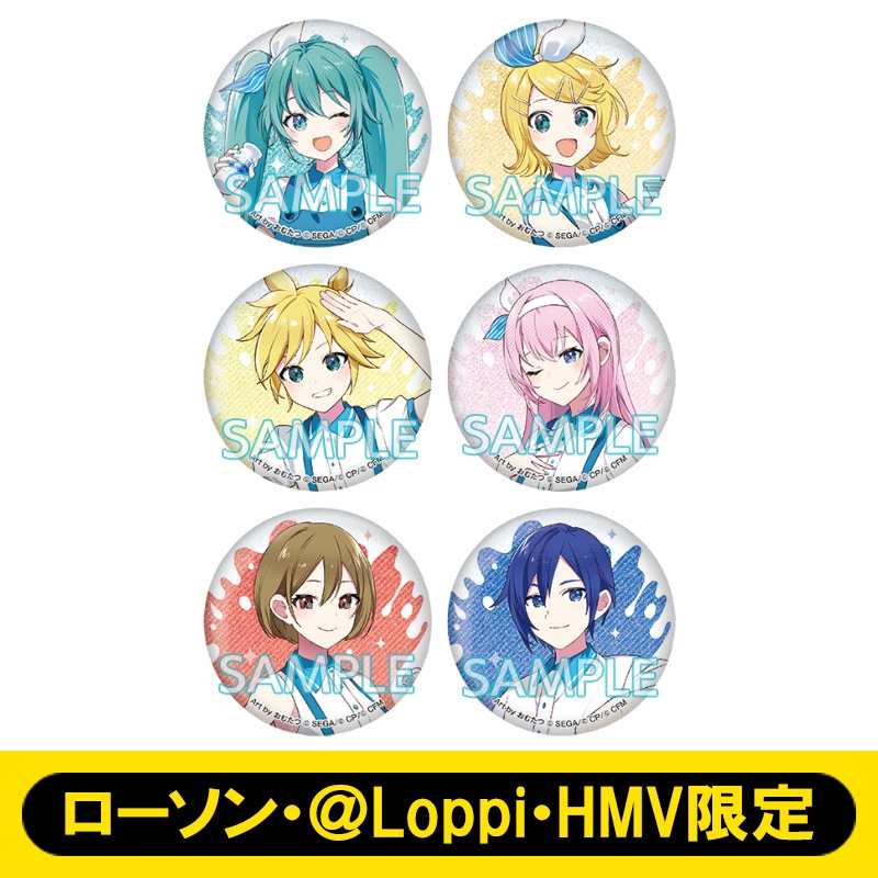 グリッター缶バッジ（バーチャル・シンガー）【ローソン・＠Loppi・HMV