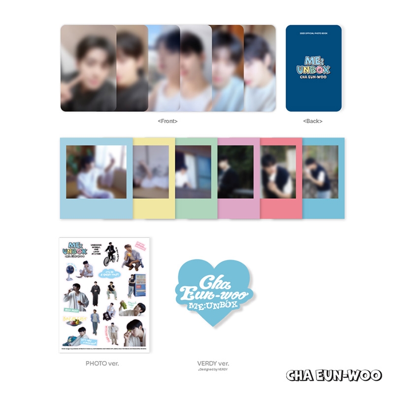 チャウヌ ステッカー＆ポラロイド＆フォトカード : CHA EUN-WOO (ASTRO