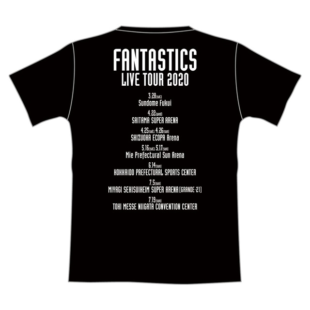 FNT ツアーTシャツ(BLACK/S)/ IMAGINATION : FANTASTICS from EXILE