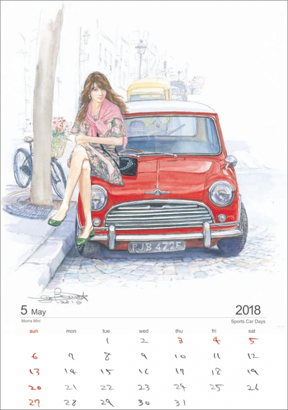 BOW｡(SPORTS CAR DAYS)/ 2018年カレンダー : 2018年カレンダー