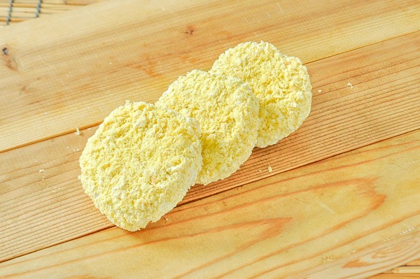 食品サンプル エビフライ トンカツ 卵とじ キャベツ千切り 胡瓜部分