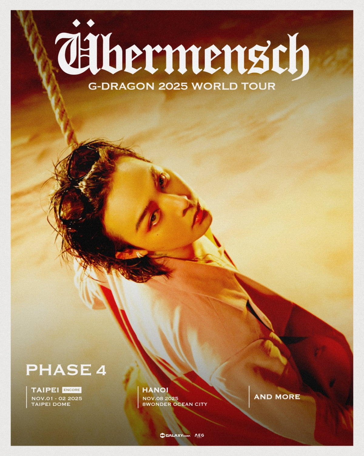 ジードラゴン、2025年ワールドツアー『ÜBERMENSCH』第4弾プランを公開