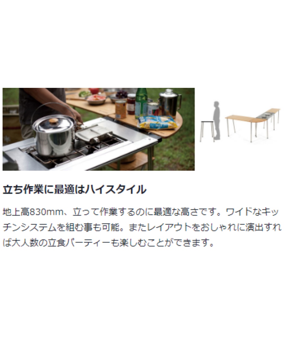 スノーピーク IGT アイアングリルテーブル 830 脚 8本 純正収納袋付