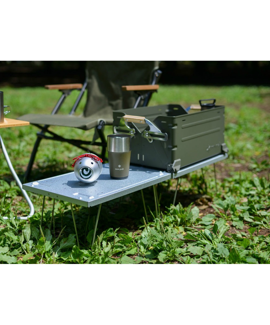 アウトドアテーブル 小型テーブル 24春雪峰祭 シェルフコンテナ リッド