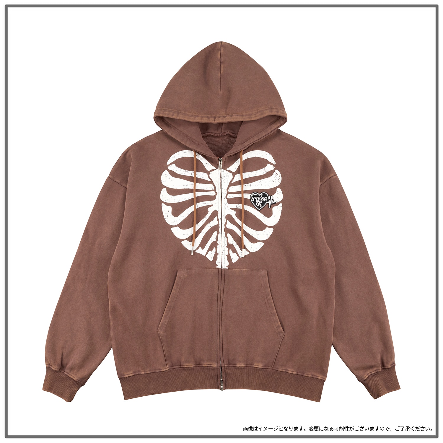 TREASURE 卸売 PULSE ON ジップアップ フーディー（BLACK） M TREASURE