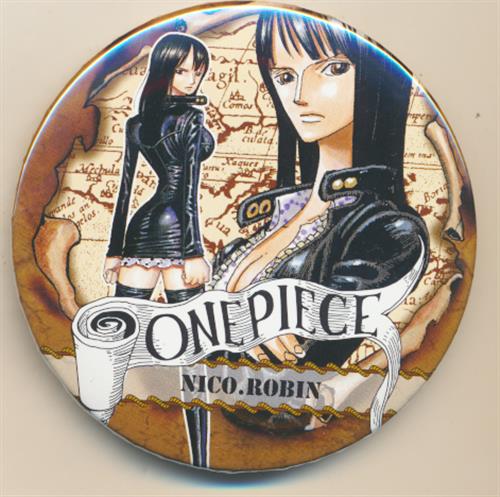 レア・希少】ワンピース ロビン 缶バッジ 当時物 ニコ・ロビン レア