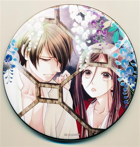 蝶の毒 華の鎖 人気 100mm 缶バッジ ポケットキャンバス 瑞人 蝶の毒