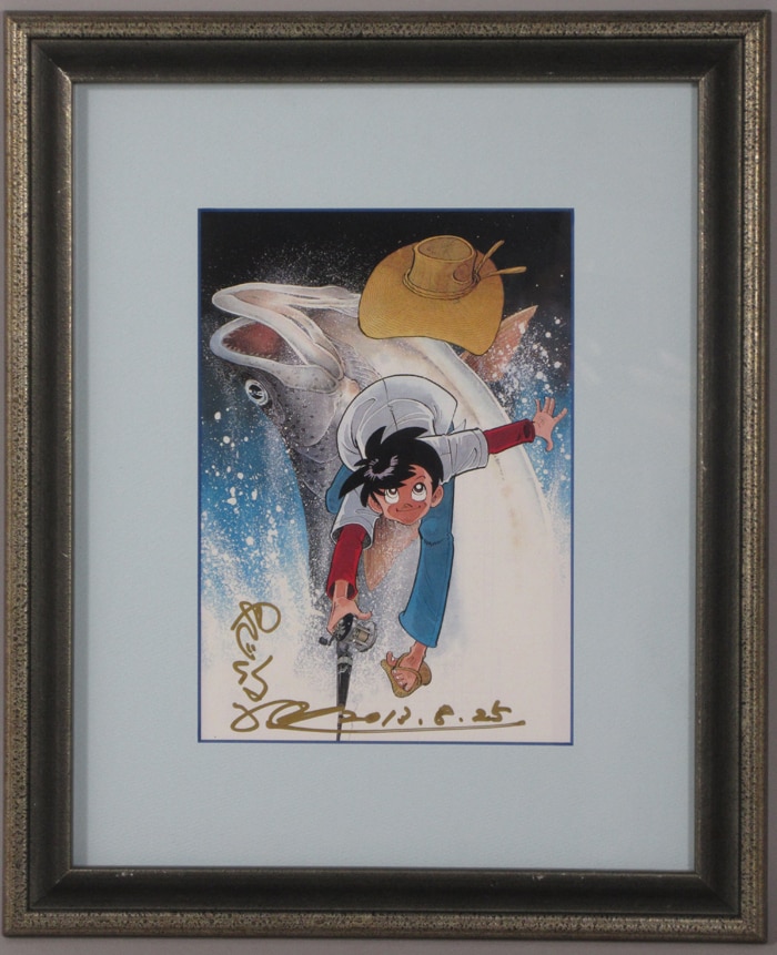 ファインゴールドカード釣りキチ三平直筆サイン入り ファインゴールド