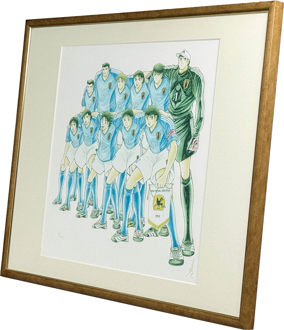 1円 スタート 【鑑定書付】 高橋陽一 直筆サイン色紙 キャプテン翼