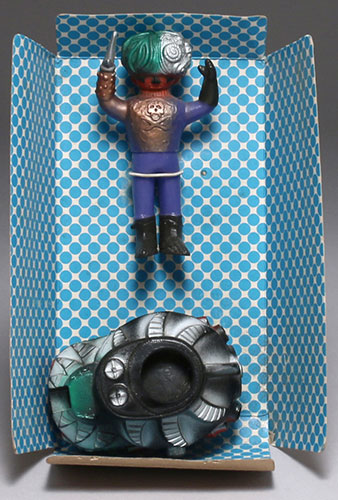 当時物 中嶋製作所 アストロミュー5 デビルバドー ソフビ 人形 レトロ