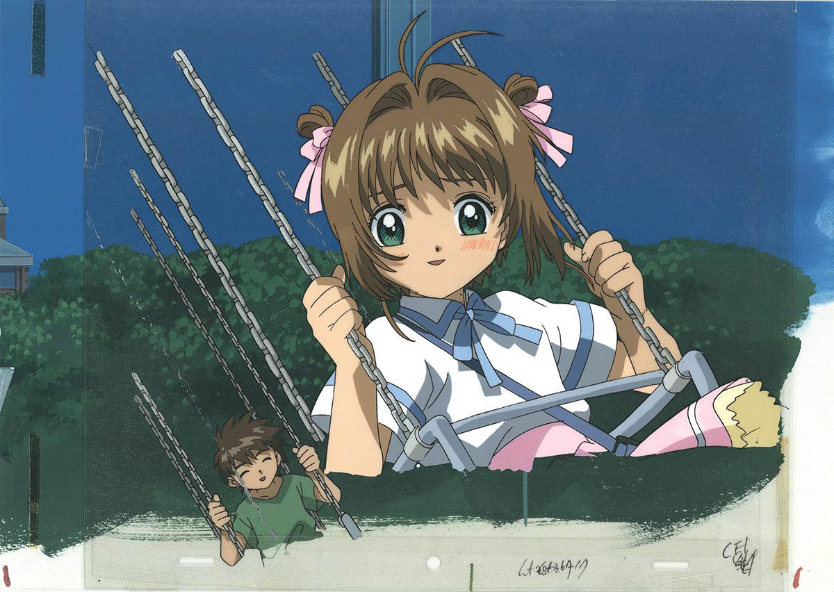 カードキャプターさくら 木之本桜と同級生セル画 3140] 劇場版カード