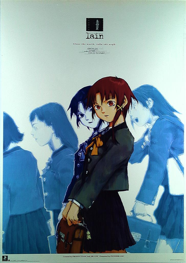 小傷有】円環帰点 安倍吉俊 lain 自筆サイン入り B2ポスター