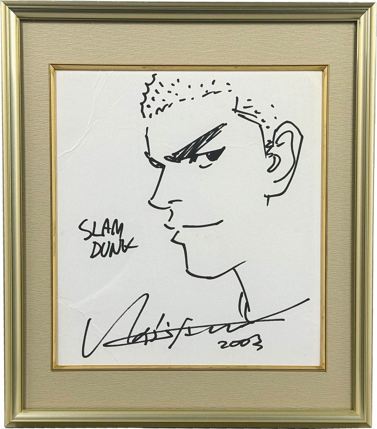 井上雄彦先生 直筆サイン入り 色紙 スラムダンク 桜木花道 鑑定書付