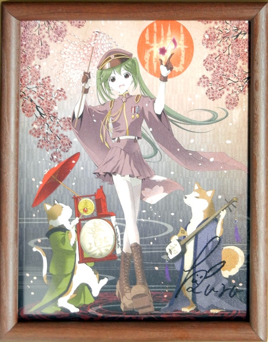 黒うさPサイン入りカラー複製原画