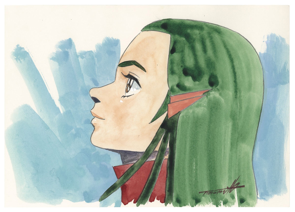 湖川友謙 ダンバイン レコード付録ポスター72×50 湖川友謙 ダンバイン