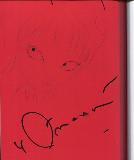 天野喜孝サイン色紙