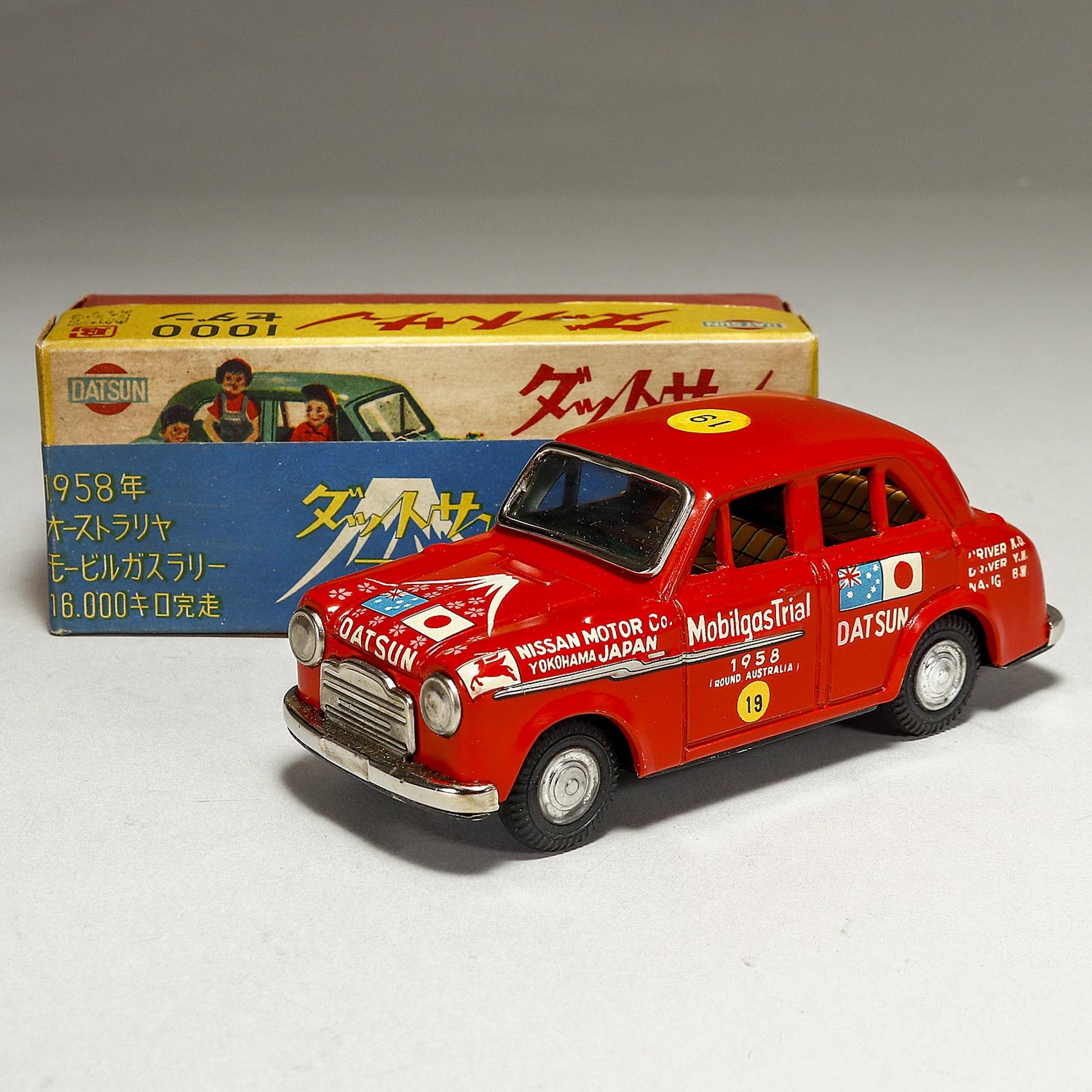 BANDAI バンダイ スバル360 右ハンドル ブリキ 赤色 BANDAI バンダイ