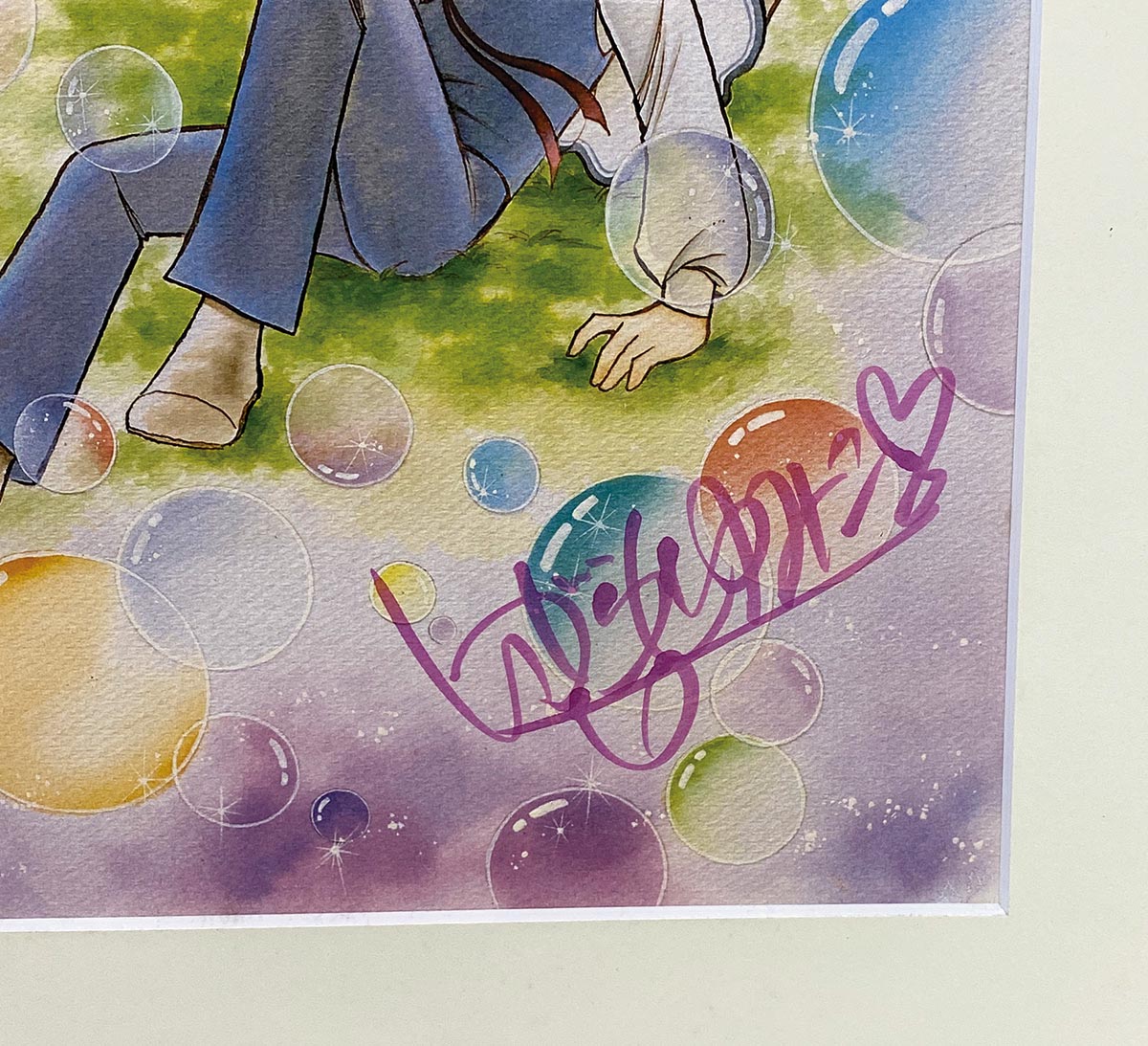 いがらしゆみこ直筆サイン入りカラー複製イラスト「キャンディキャンディ」