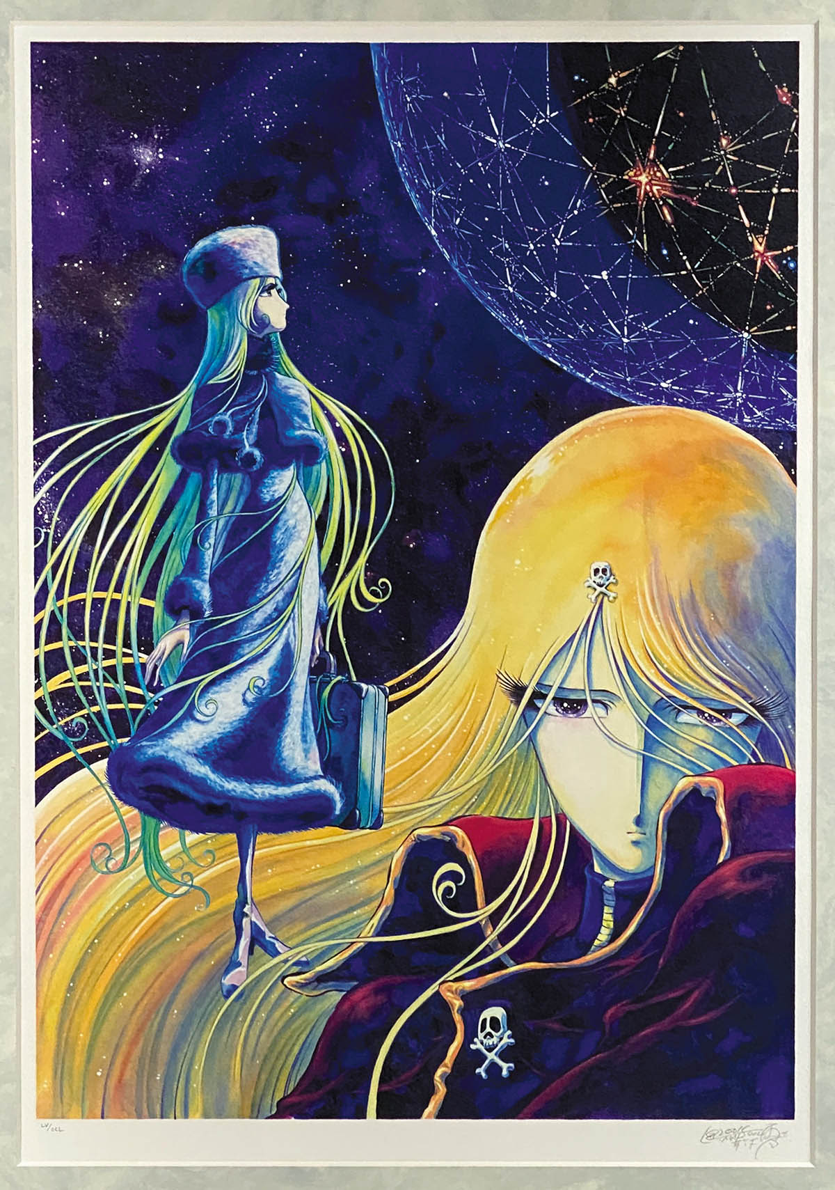 松本零士「メーテルレジェンド」ミクスドメディア 直筆サイン有り