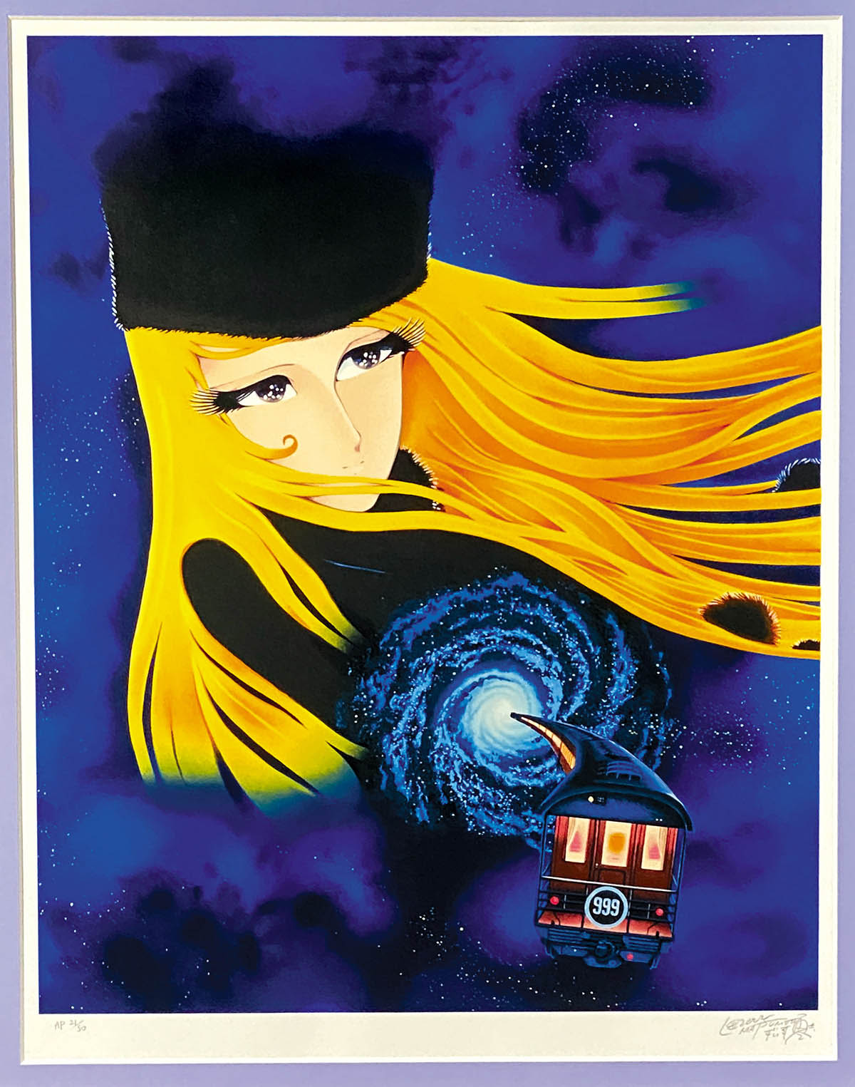 松本零士 サイン入版画 銀河鉄道999～時の輪の旅～247/250