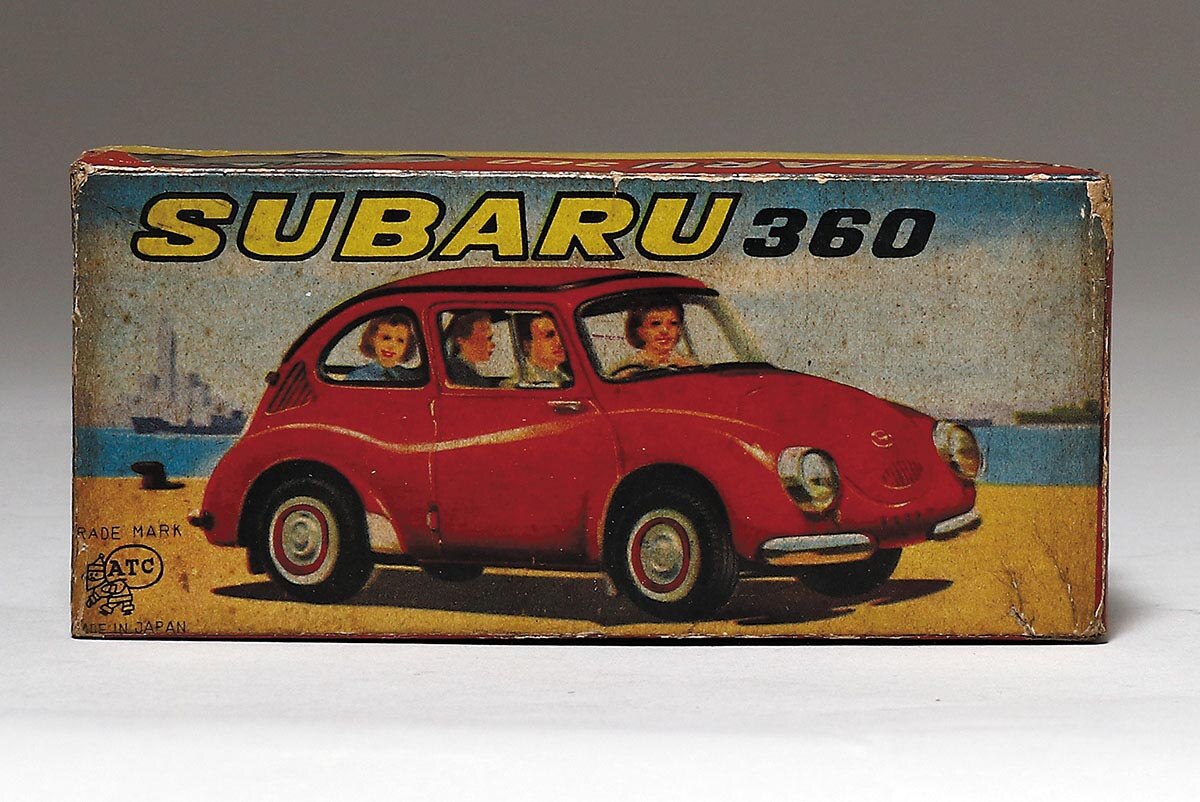 BANDAI バンダイ スバル360 右ハンドル ブリキ 赤色 2025年最新