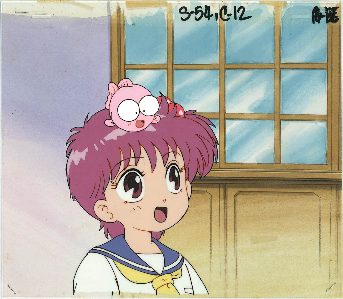 トップ きんぎょ注意報 セル画 わぴこ 金魚注意報！（わぴこ）」背景