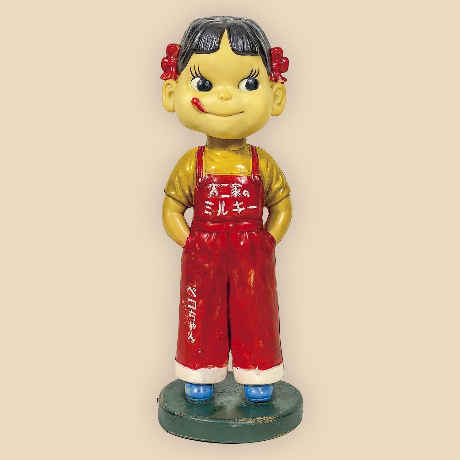 不二家 ペコちゃん ソフビ ハカマタイプ 首振り人形 非売品 昭和レトロ