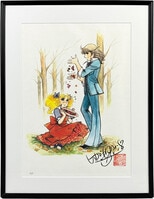 高橋真琴 雪の女王 少女ゲルダ 複製原画 直筆サイン 刻印入り 絵画