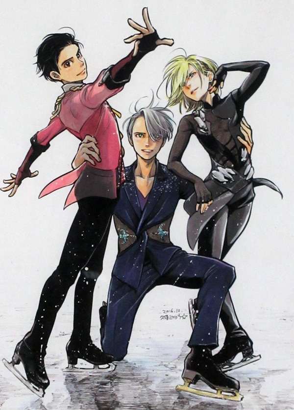 久保ミツロウ カラー複製イラスト「ユーリ!!! on ICE」