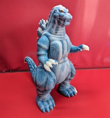 貴重ソフビ マルサン ゴジラ 水中形態 1989年 レア 貴重ソフビマルサン