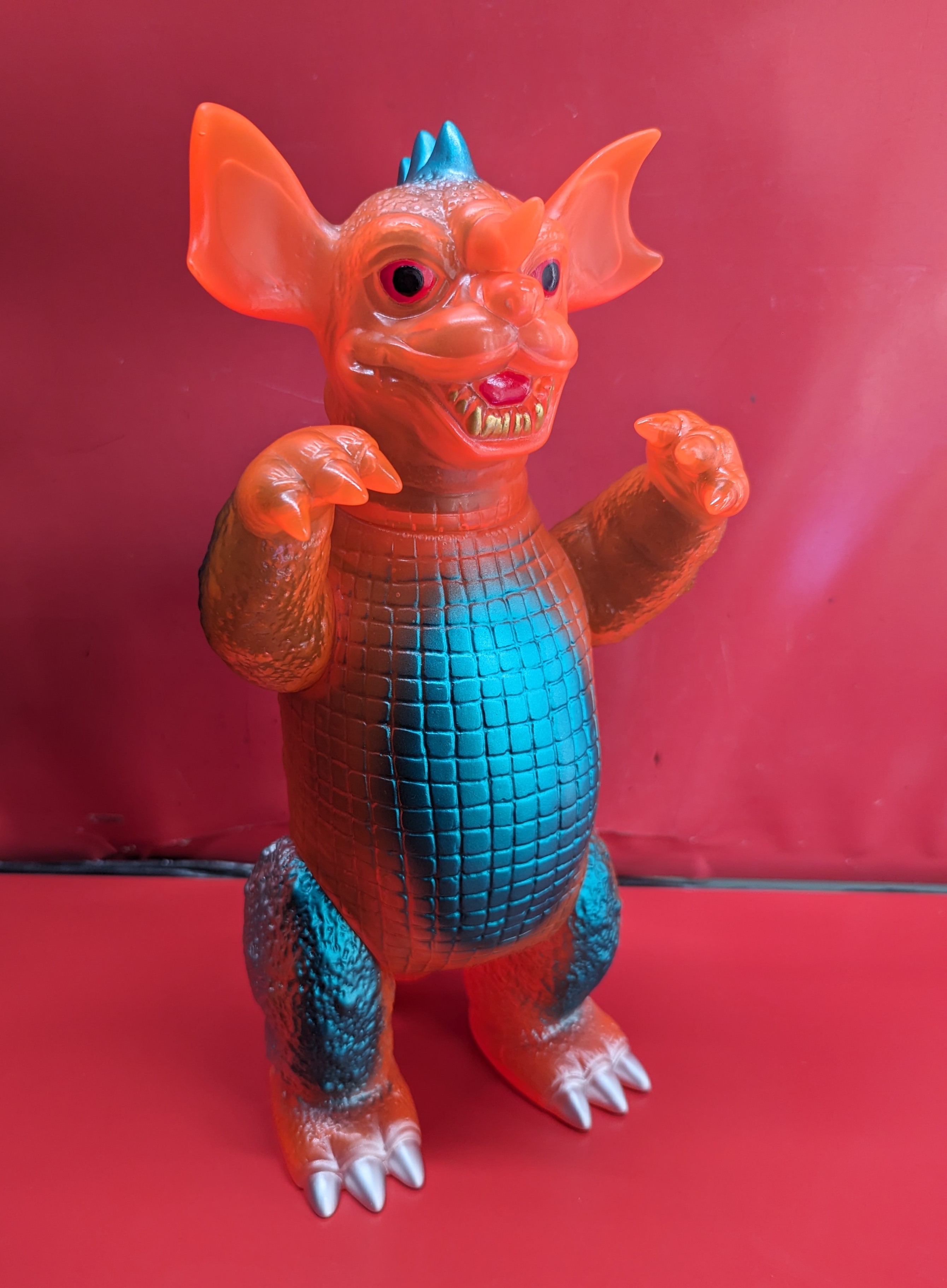 マルサン 世紀の大怪獣 バラゴン 450 ORANGE CLEAR ソフビ