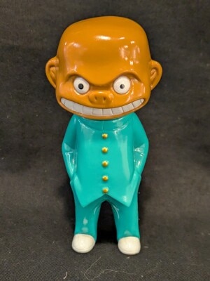 テケテケ kudan特注カラー 「明鏡止水」 メタリック ソフビ 学校の怪談