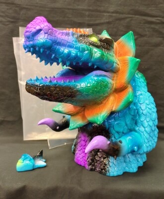 ソフビ monstock 珍説恐竜 ティラゴン ② エトヤ製作堂 ブルマァク