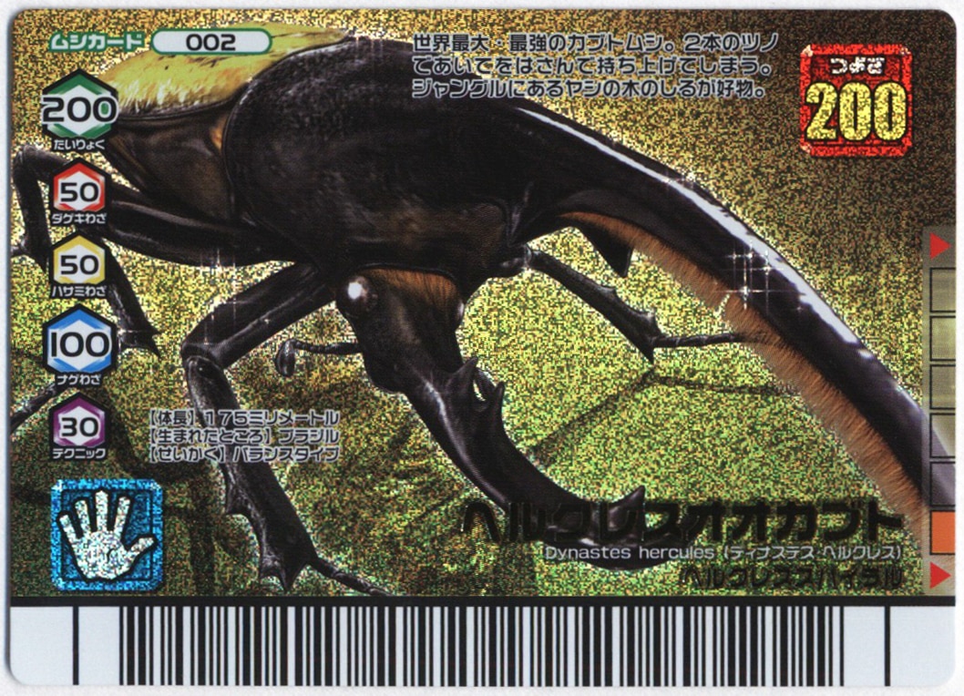 ムシキング アダー完結編2008第1弾 ヘルクレスエクアトリアヌス