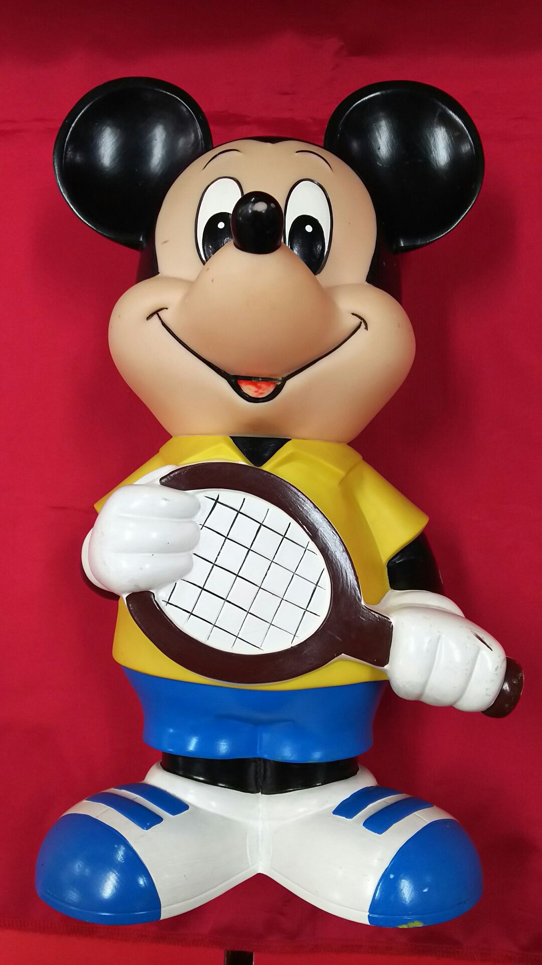 ☆非売品☆特大サイズ 三菱銀行 ミッキー 販売済み 貯金箱 レトロ