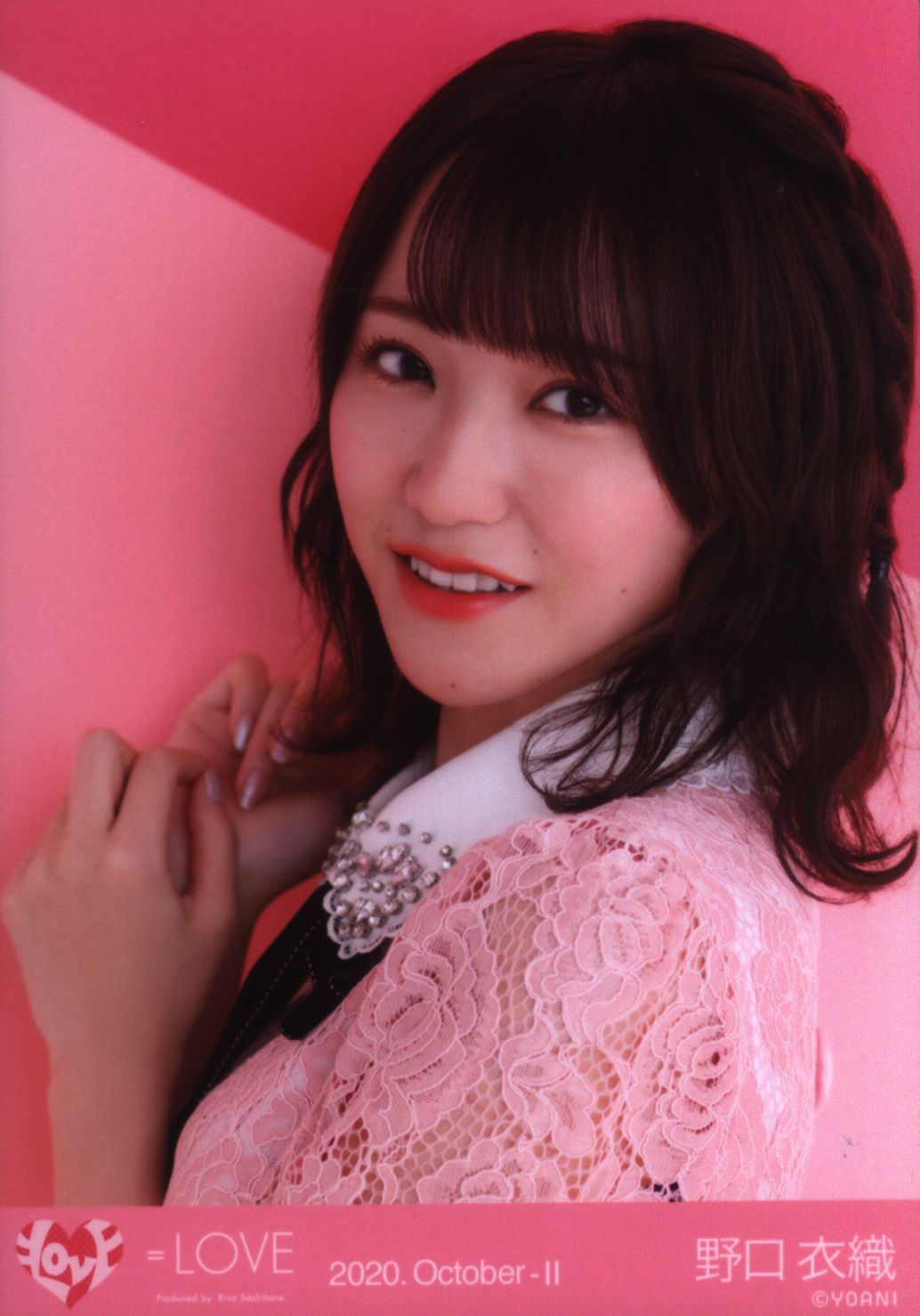 イコラブ 野口衣織 The 5th チェック衣装 ヨリ 直筆 生写真