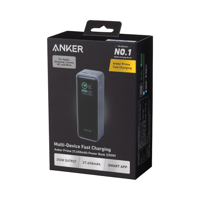 Anker Prime Power Bank （27650mAh, 250W） A1340011を検証レビュー