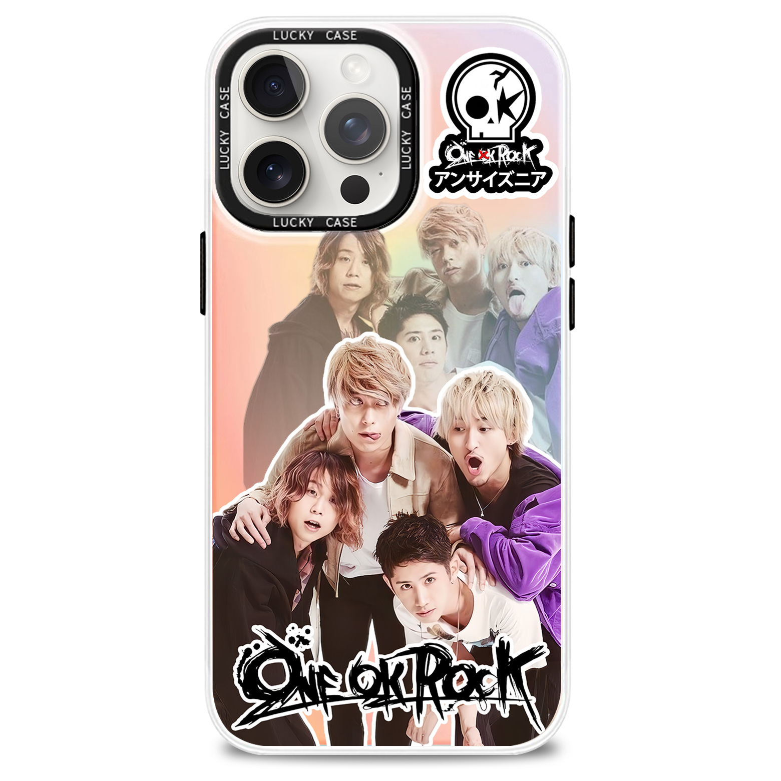 ワンオクスマホケース |レーザーグラデーションスマートフォンケース