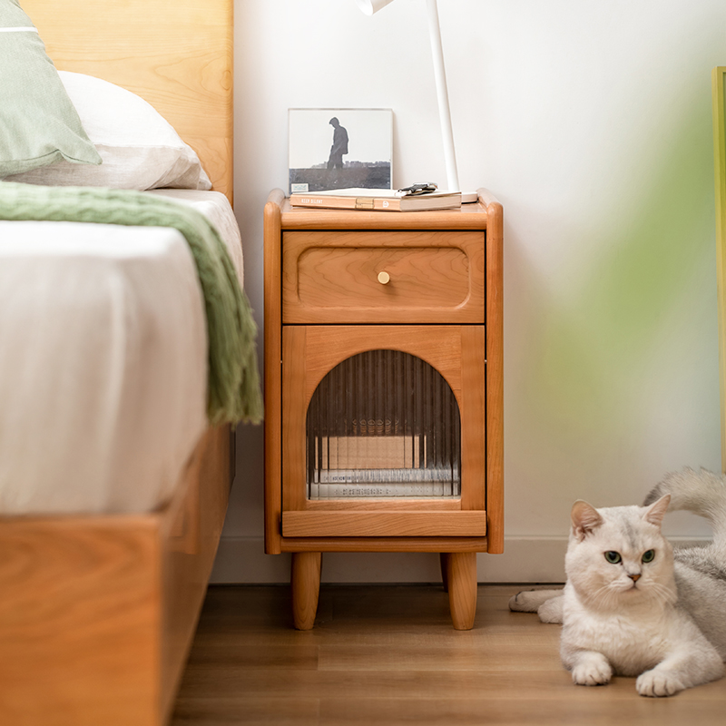 激安 ベルメゾン アンティーク調 木製ガラス扉キャビネット キュリオ