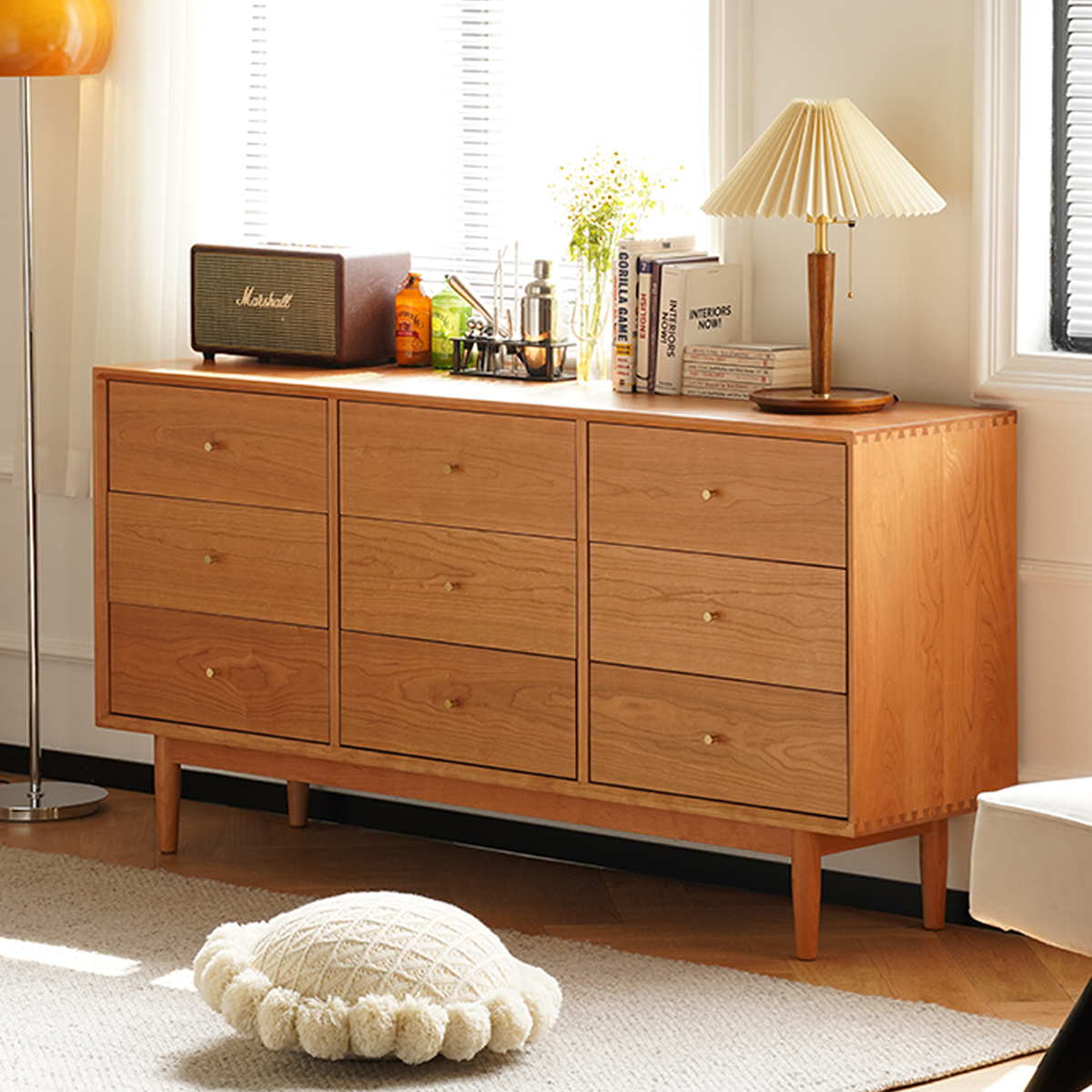 チェリーウッド九マスチェスト | 美しさと耐久性を兼ね備えた高級感