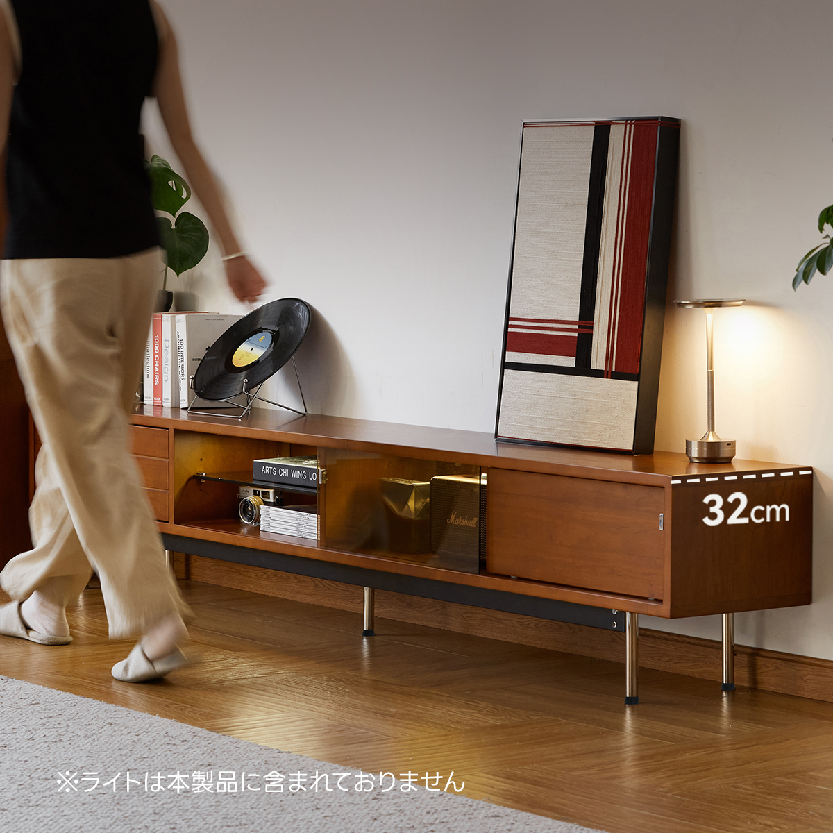 Woody Prime Box 扉付きウッドTVボード | 高級感と耐久性を兼ね備えた