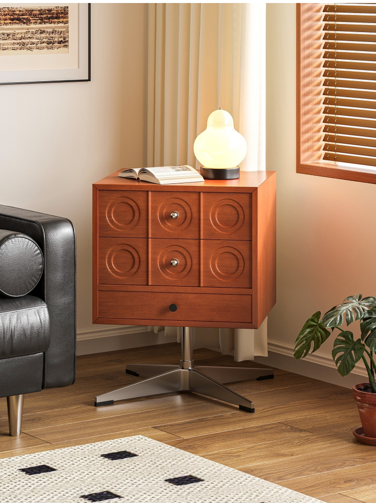 レトロ風ブロック型キャビネット | モダンさとヴィンテージ感が調和